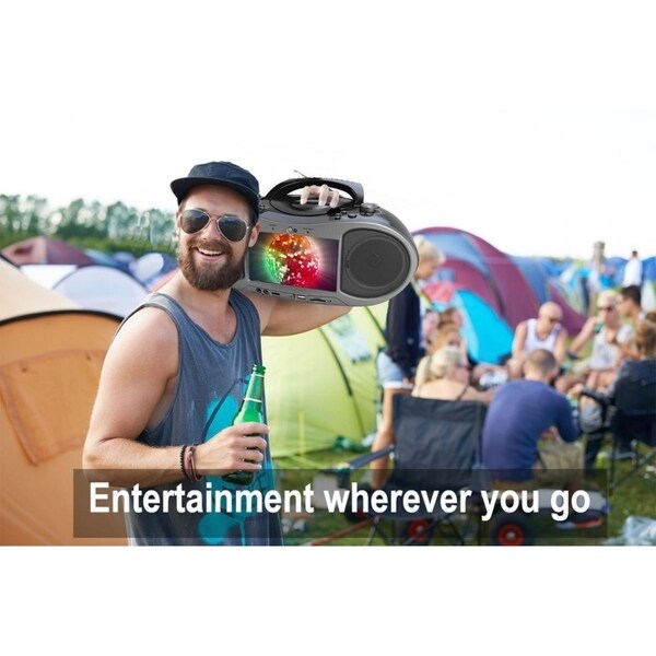 naxa 7 bluetooth dvd boombox and tv