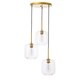 preview thumbnail 2 of 14, Collins 3-Light Glass pendant