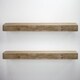 preview thumbnail 6 of 5, The Gray Barn Haven Walnut Brown Rustic Wood Floating Wall Shelf (Large)