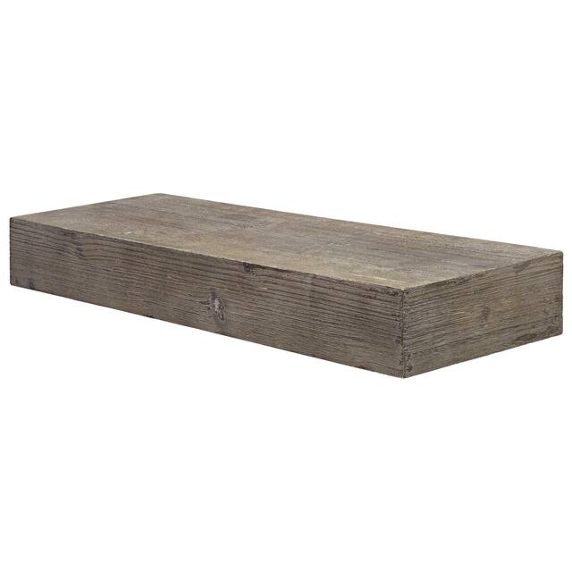 The Gray Barn Haven Rustic Wood Floating Wall Shelf (Small)