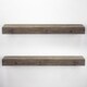Rustic Wood Floating Wall Shelf - Grey (Large) - Thumbnail 6