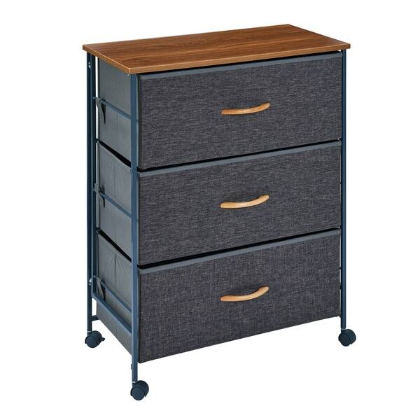 Shop Porch Den Merganser Fabric 3 Drawer Chest With Caster