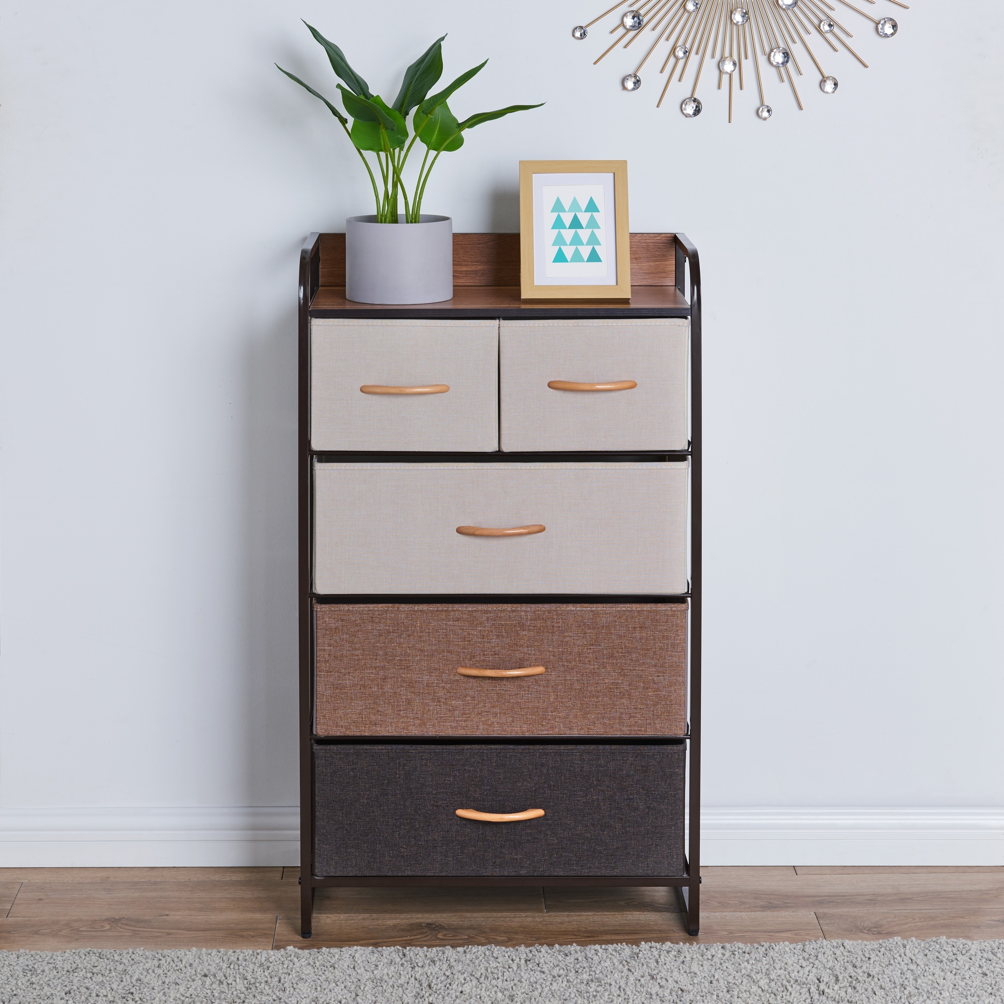 Shop Danya B Decorative Modern Storage Chest Dresser With 5