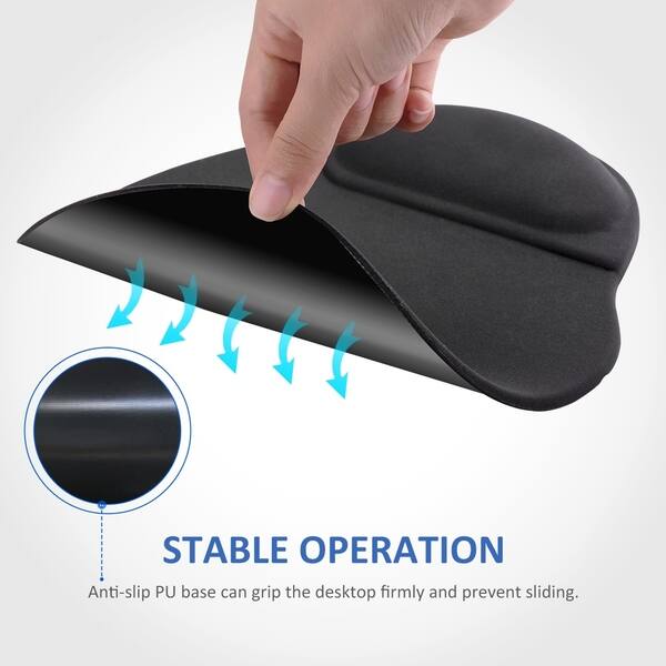 Shop Victsing Mouse Pad With Memory Foam Rest Non Slip Pu Base