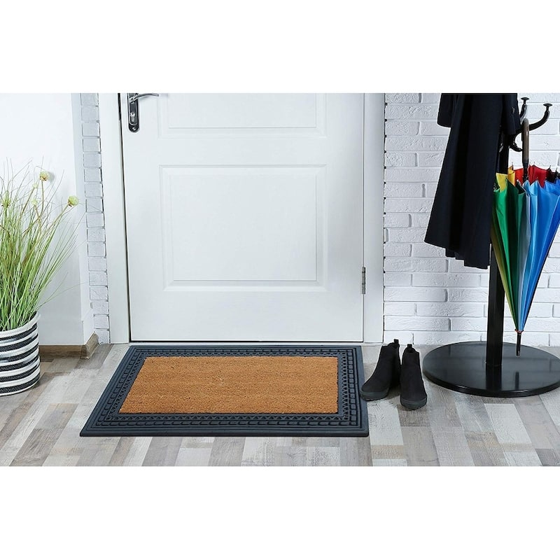 A1HC Rubber and Coir, 24" X 39" Heavy Duty Outdoor Doormat