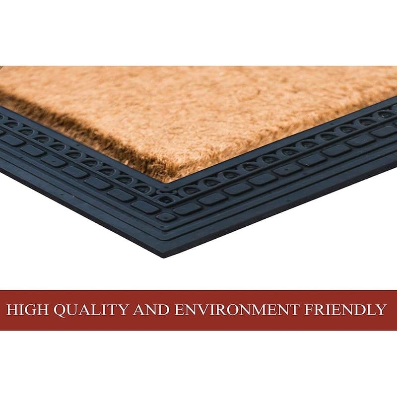 A1HC Rubber and Coir, 24" X 39" Heavy Duty Outdoor Doormat