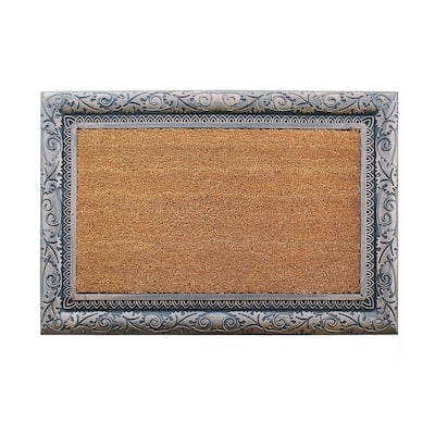 A1HC Rubber and Coir Albena Bronze Finished Heavy Duty Doormat 24"X36"