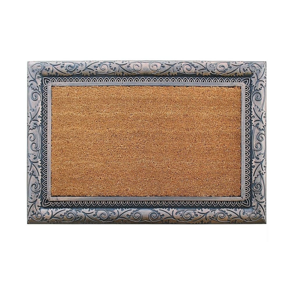A1HC Rubber and Coir Albena Bronze Finished Heavy Duty Doormat 24"X36"