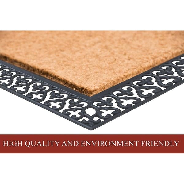 Shop A1 Home Collections Rubber And Coir Club Border Dirt