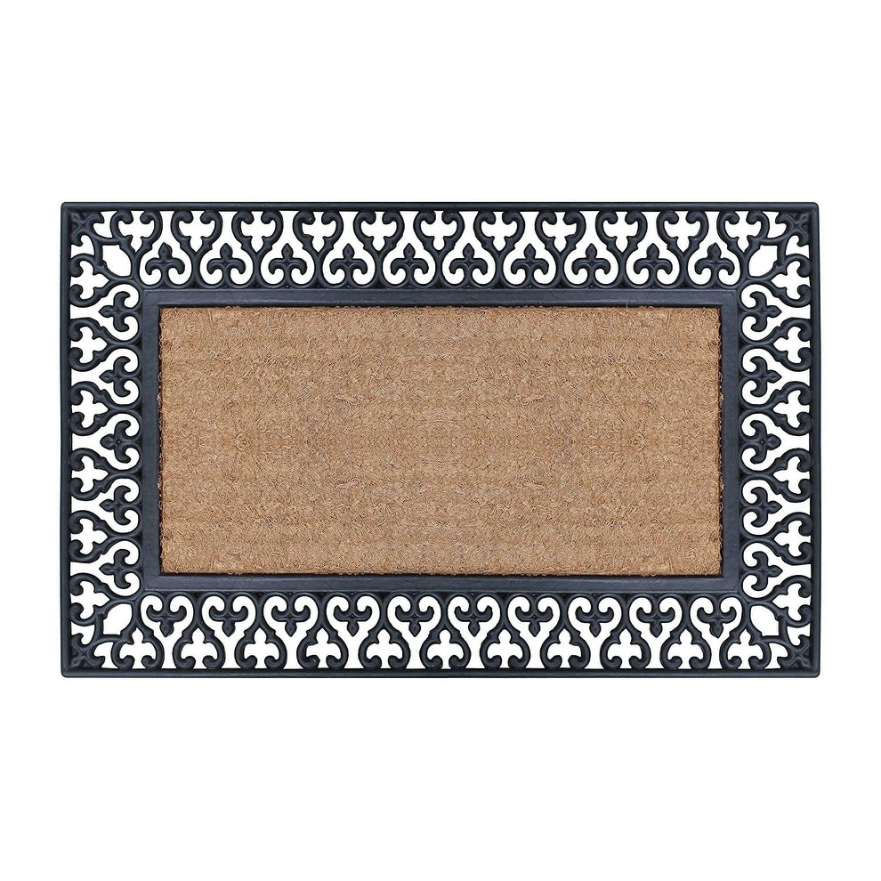 https://ak1.ostkcdn.com/images/products/28984845/A1-Home-Collections-Rubber-and-Coir-Club-Border-Dirt-Trapper-Heavy-Weight-Doormat-18-X30-18-X-30-a7b4b8fe-f948-4831-88e2-52f32ef8cd44.jpg