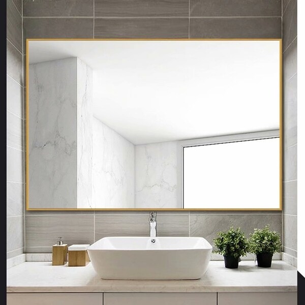 rectangular bathroom mirror