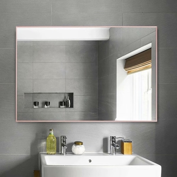 rectangular bathroom mirror