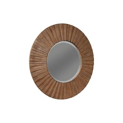 Alpine Furniture Brown Pearl Mirror, Brown Bronze