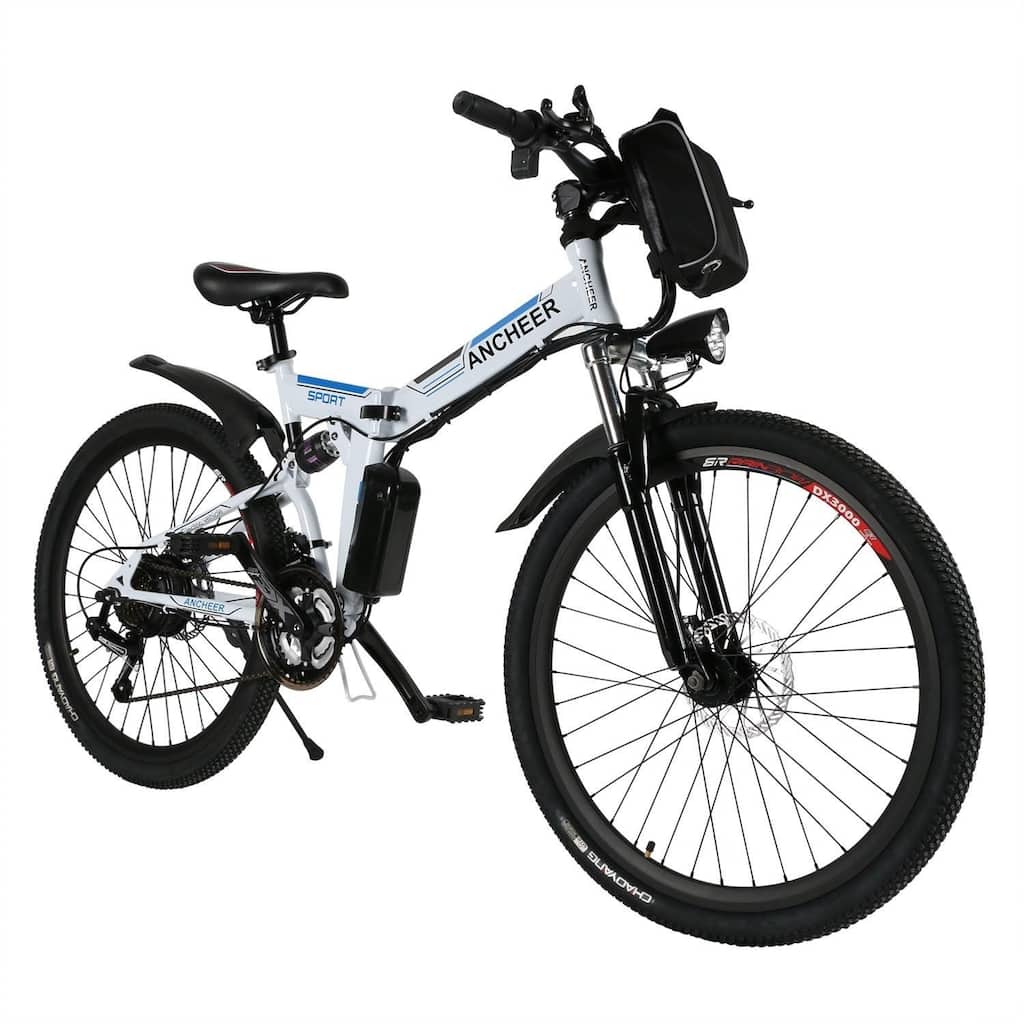 Ancheer 26inch 36V Foldable Electric Power Mountain Bicycle with Lithium-Ion Battery