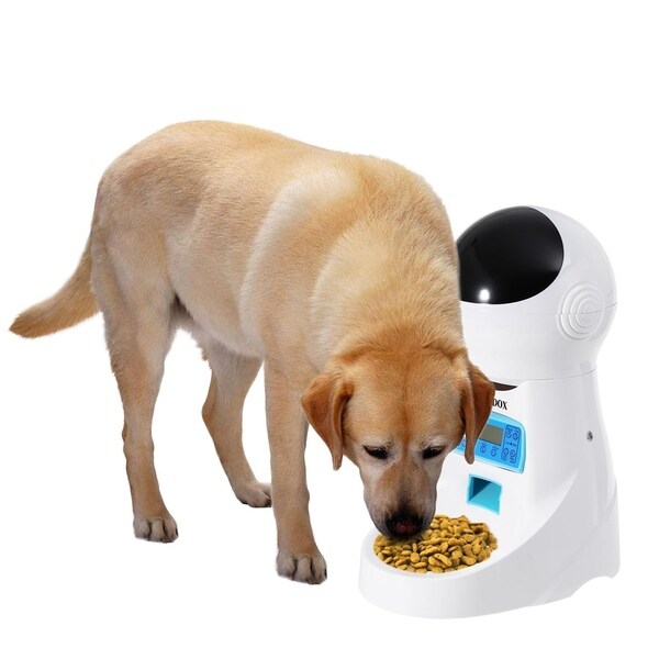 homdox automatic pet feeder food dispenser