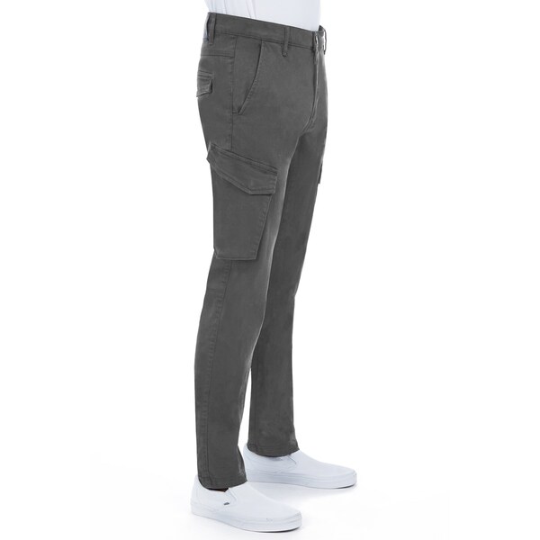 grey skinny cargo pants mens