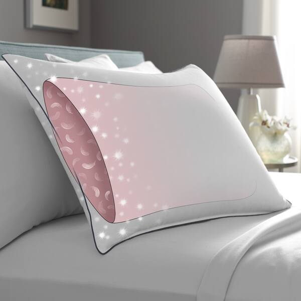 Shop Pacific Coast Allerrest Double Downaround Pillow White Blue