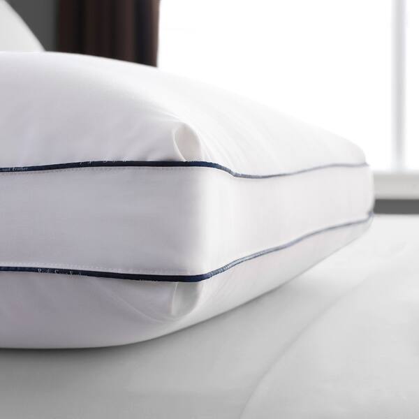 Shop Pacific Coast Superloft All Down Pillow White Blue Cord