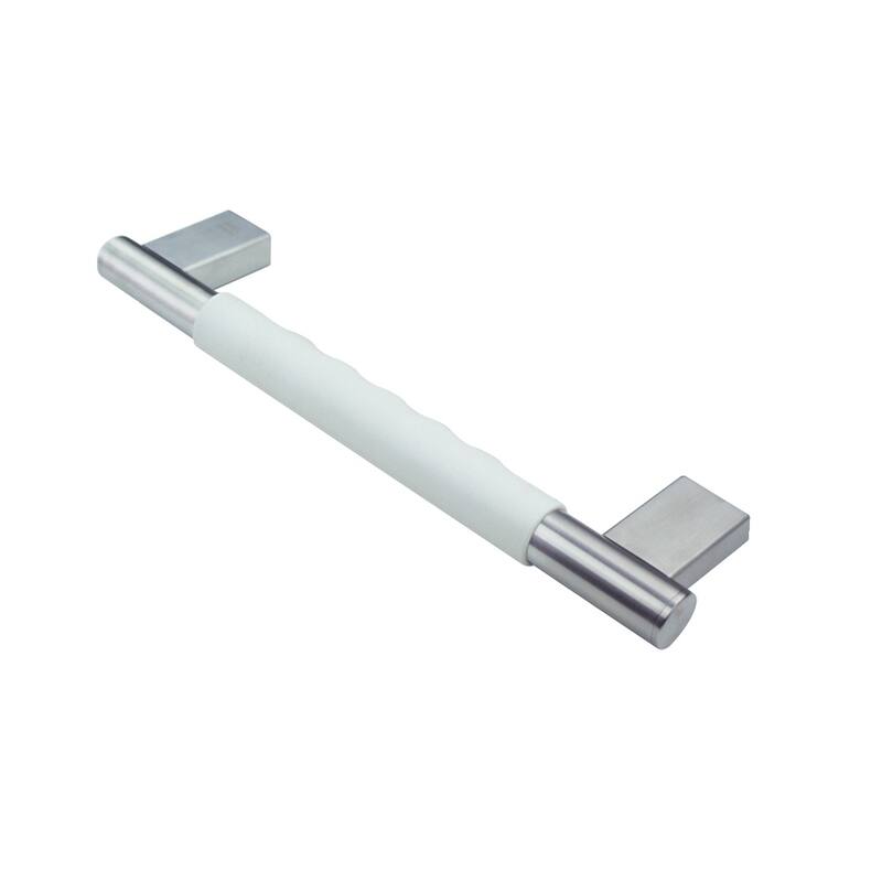 Transolid Maddox Grab Bar with White Rubber Handle