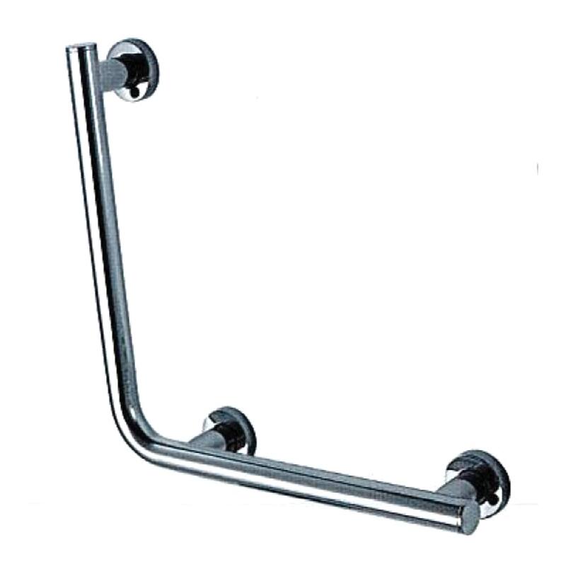 Transolid Z-Series Right Side L shape Grab Bar - Brushed Stainless