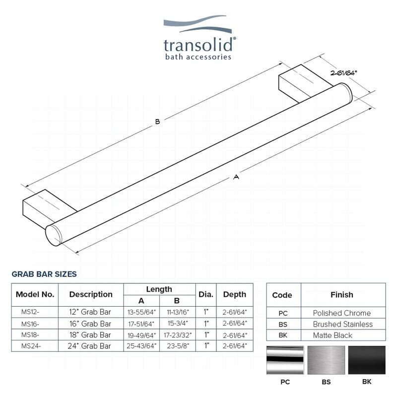 Transolid Maddox Grab Bar