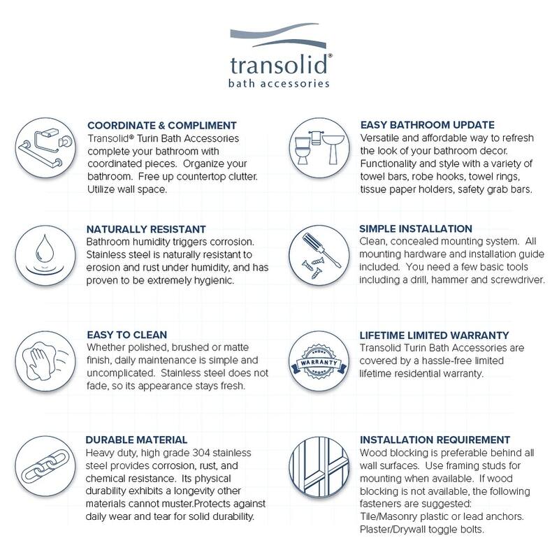 Transolid Turin Grab Bar