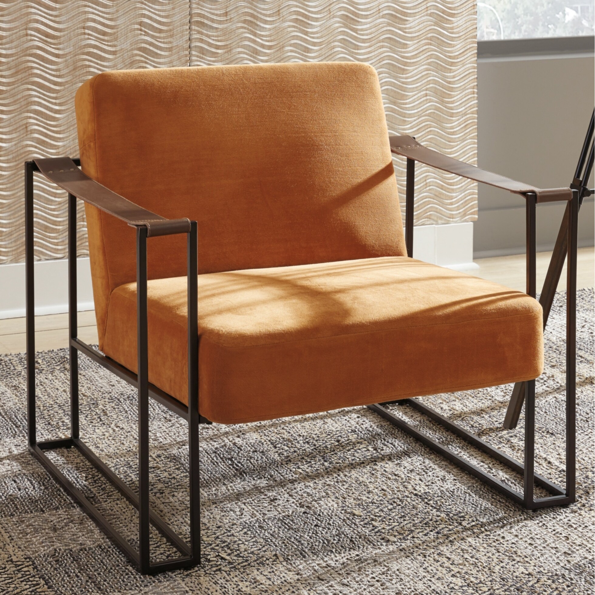 ashley furniture orange chair