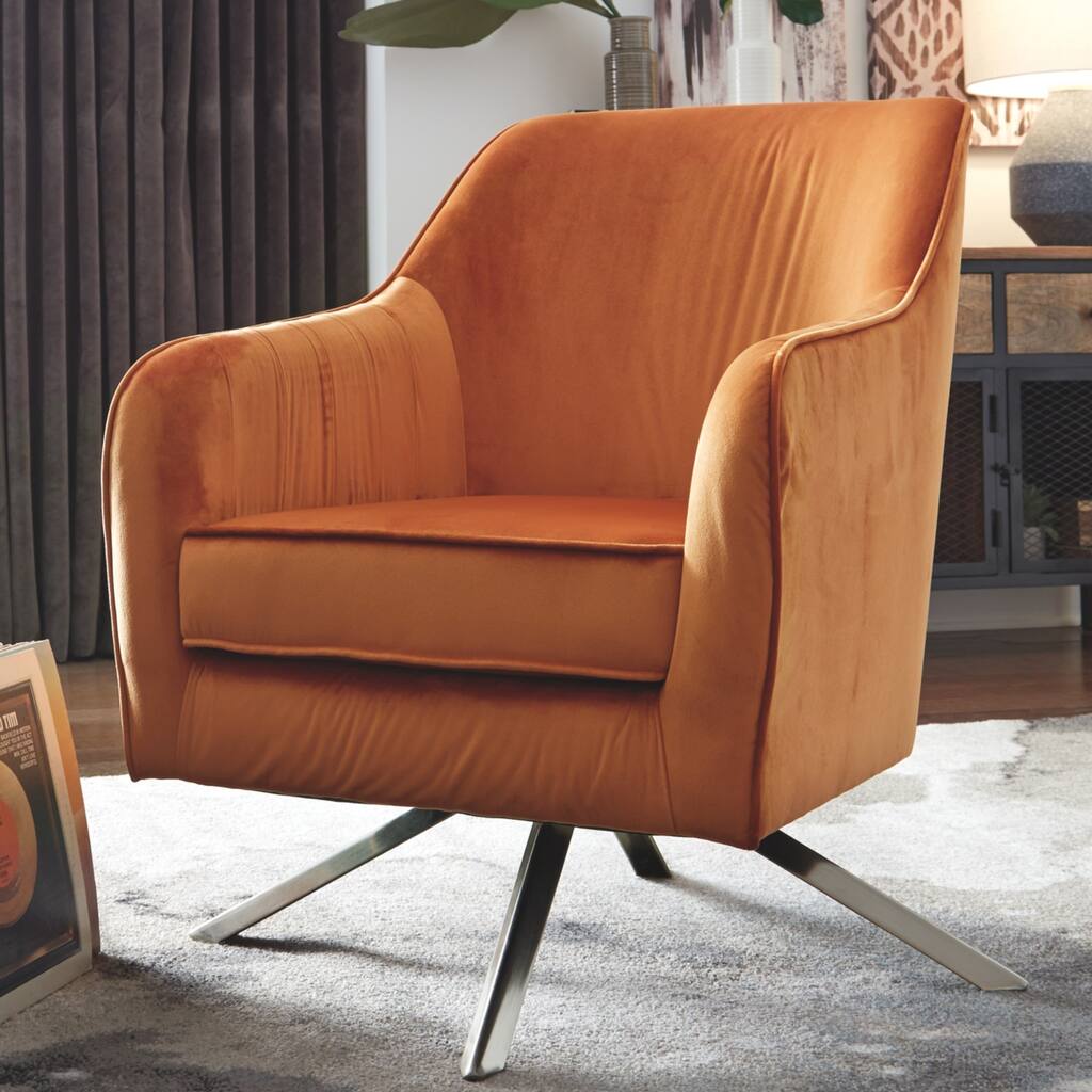 Signature Design by Ashley Ufnas Orange Accent Chair