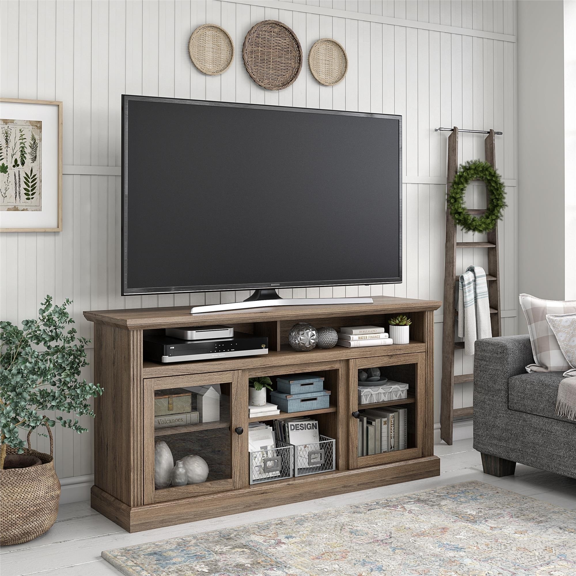65 tv stand with storage