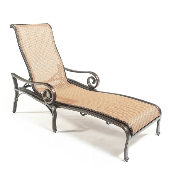 Shop Havenside Home Scituate Aluminum Sling Chaise Lounge Chair