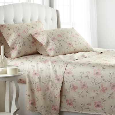 Mystic Garden Extra Deep Pocket Cotton Sateen 4-piece Bed Sheet Set