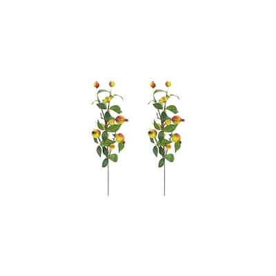Realistic Faux 29 Inch Pomegranate Fruit Spray Fall decor, Set of 2 - ABN3L002-GNBG-2