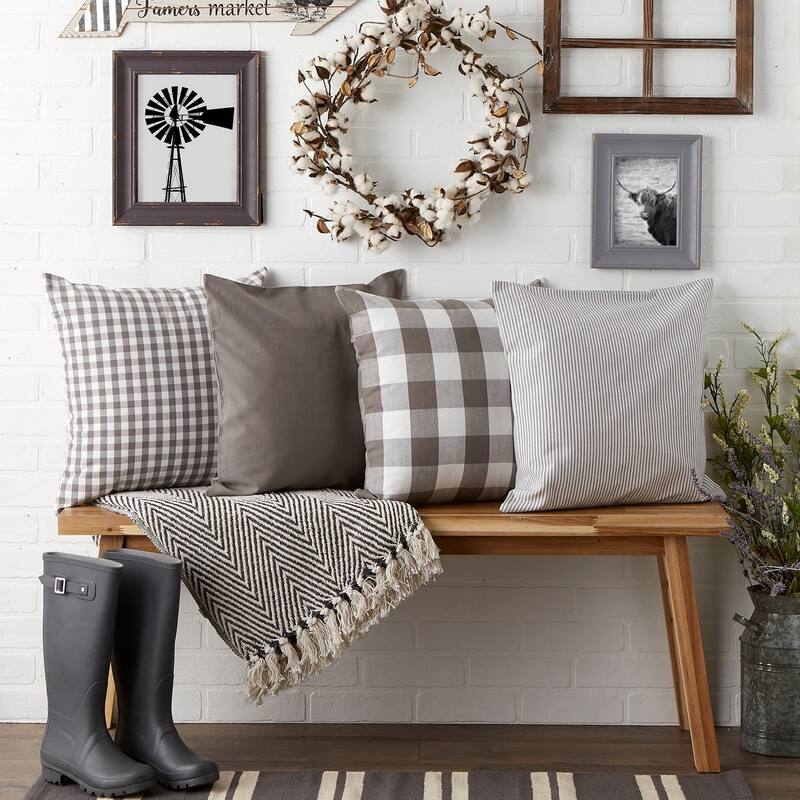 Porch & Den Crestline Gingham Pillow Covers