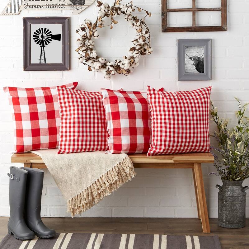 Porch & Den Crestline Gingham Pillow Covers