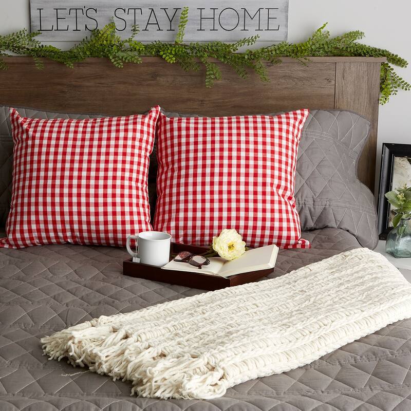Porch & Den Crestline Gingham Pillow Covers