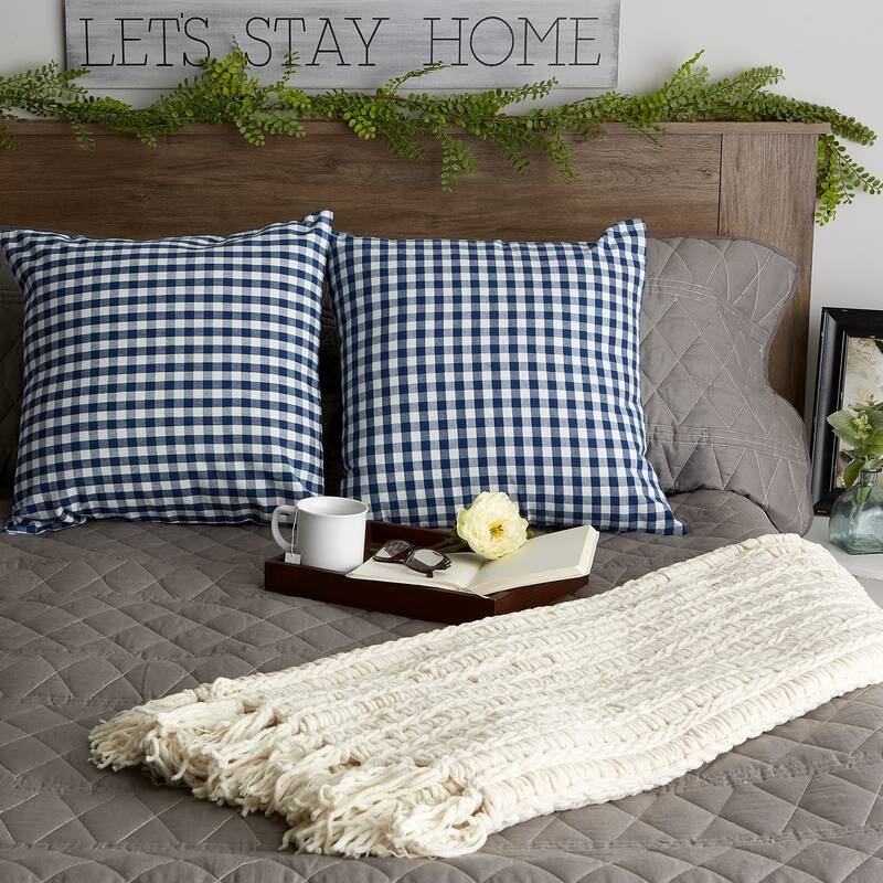 Porch & Den Crestline Gingham Pillow Covers