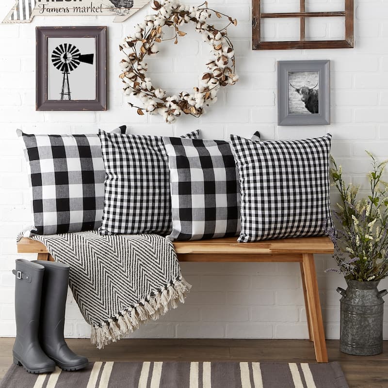 Porch & Den Crestline Gingham Pillow Covers
