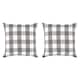Option Grey & White Check