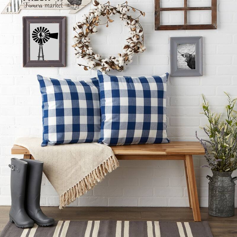Porch & Den Crestline Gingham Pillow Covers