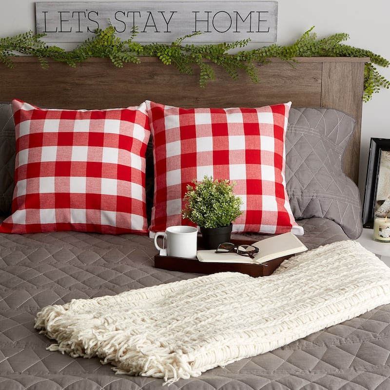 Porch & Den Crestline Gingham Pillow Covers