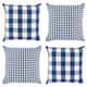 Option Navy & White Check-Gingham