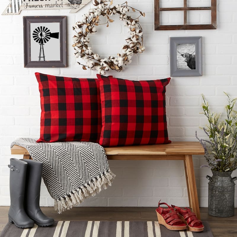 Porch & Den Crestline Gingham Pillow Covers