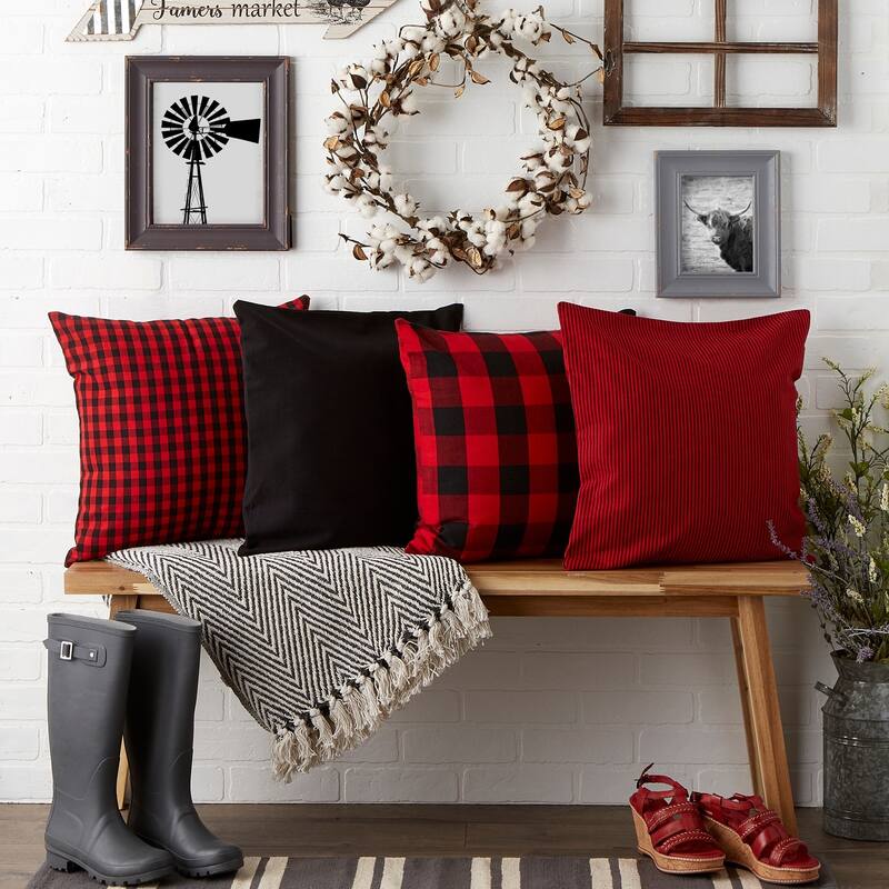 Porch & Den Crestline Gingham Pillow Covers