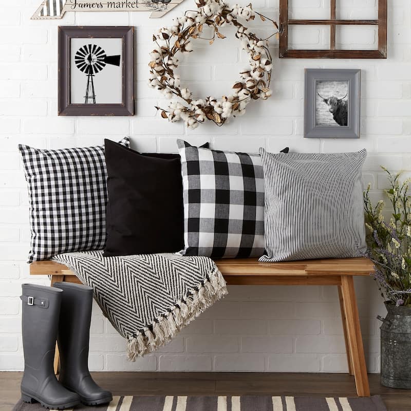 Porch & Den Crestline Gingham Pillow Covers