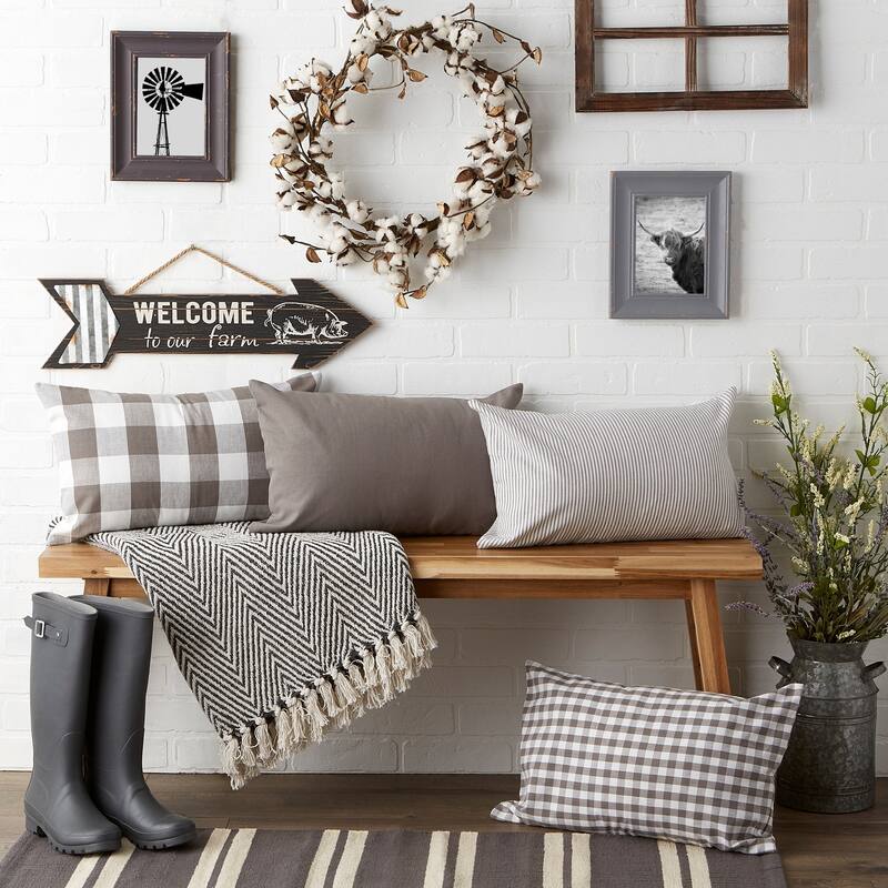 Porch & Den Crestline Gingham Pillow Covers