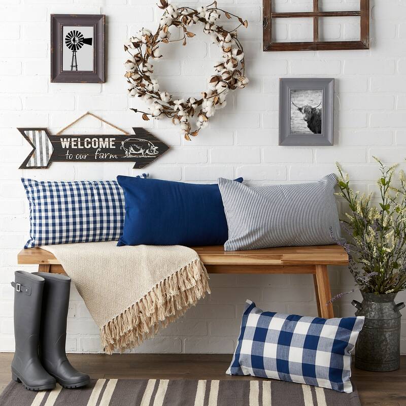 Porch & Den Crestline Gingham Pillow Covers
