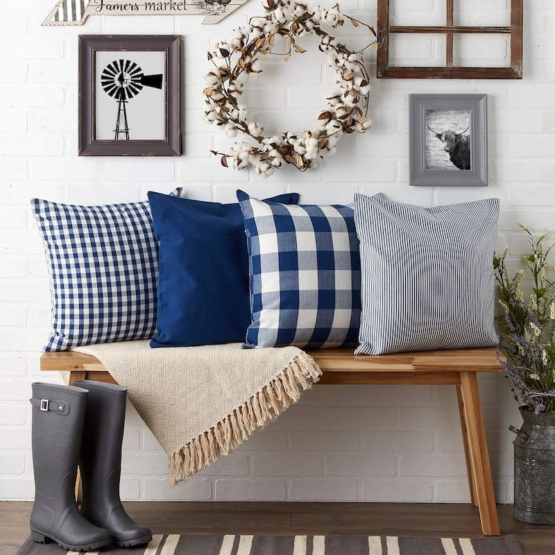 Porch & Den Crestline Gingham Pillow Covers