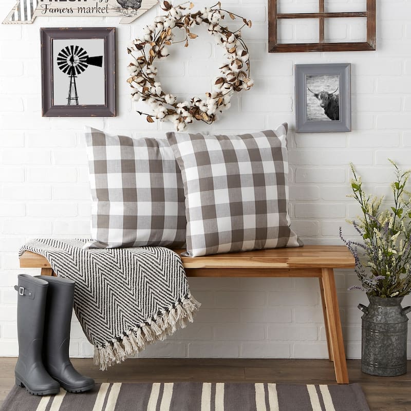 Porch & Den Crestline Gingham Pillow Covers