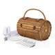 Barrel Basket - Red/White Gingham Print