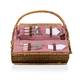 Barrel Basket - Red/White Gingham Print